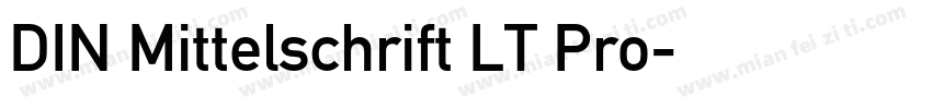 DIN Mittelschrift LT Pro字体转换